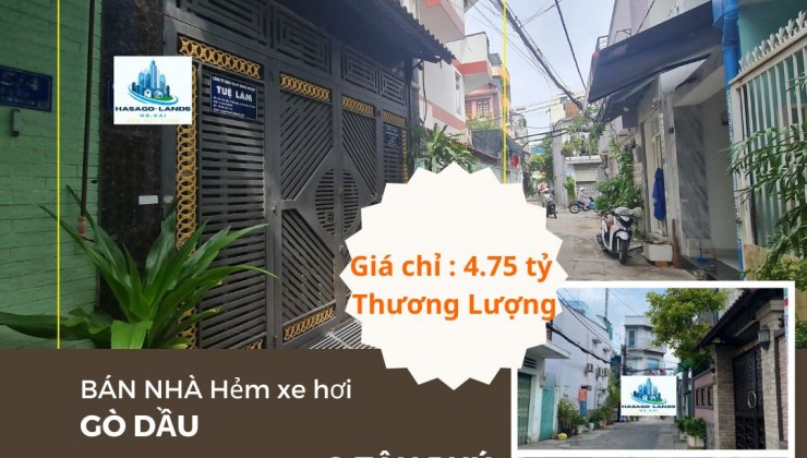 HIẾM - Bán nhà HXH Gò Dầu 41m2, 2Lầu, 4.75Tỷ, gần AEON